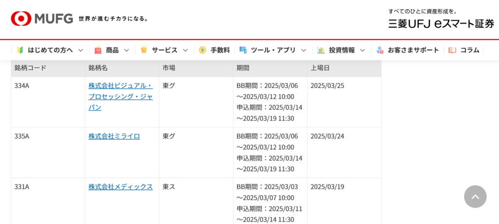 委託幹事情報（2025.2.19更新）